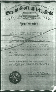 Proclamation for Carl Everingham Day - December 3, 1985